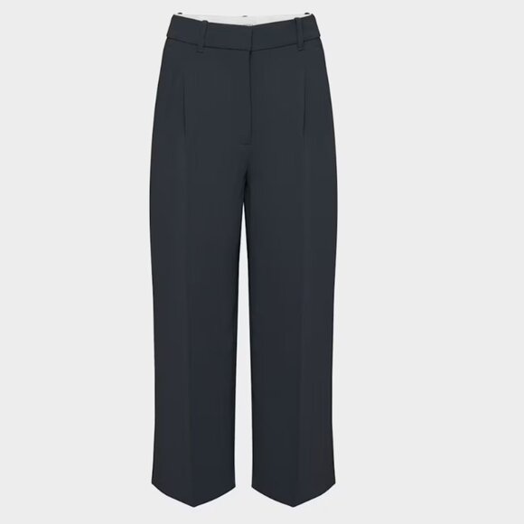 NEW ARITZIA EFFORTLESS Pants BLACK SIZE 6- CROPPED LENGTH - Picture 1 of 4